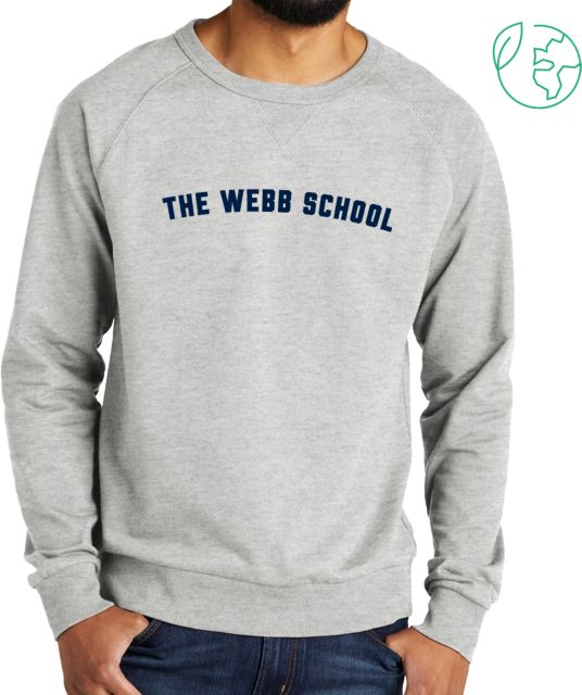 Webb School Allmade Light Organic French Terry Crewneck Sweatshirt The Webb School Arc - ONLINE ONLY