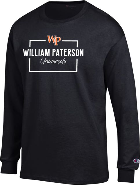 William Paterson Champion Long Sleeve T Shirt WP Script - ONLINE ONLY