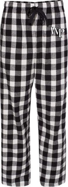 Black and white online buffalo plaid pajama pant