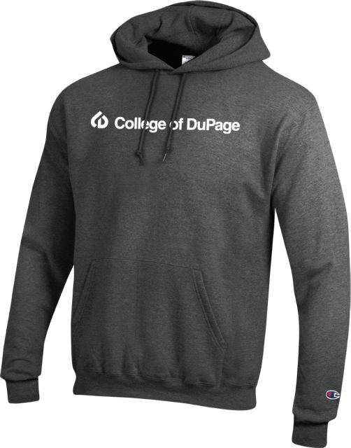 DuPage Champion Fleece Hoodie College of DuPage Flat - ONLINE ONLY