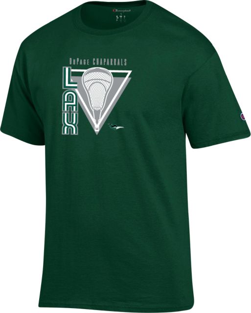 College of DuPage Champion T Shirt DuPage Chaparrals Lacrosse