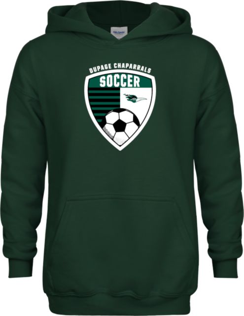 DuPage Youth Fleece Hoodie DuPage Chaparrals Soccer Design - ONLINE ONLY