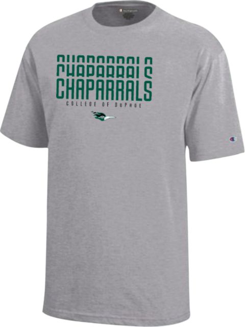 DuPage Champion Youth Short Sleeve Tee DuPage Chaparrals Repeat Design - ONLINE ONLY