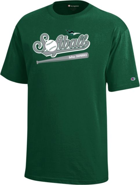 DuPage Champion Youth Short Sleeve Tee DuPage Chaparrals Softball Design - ONLINE ONLY
