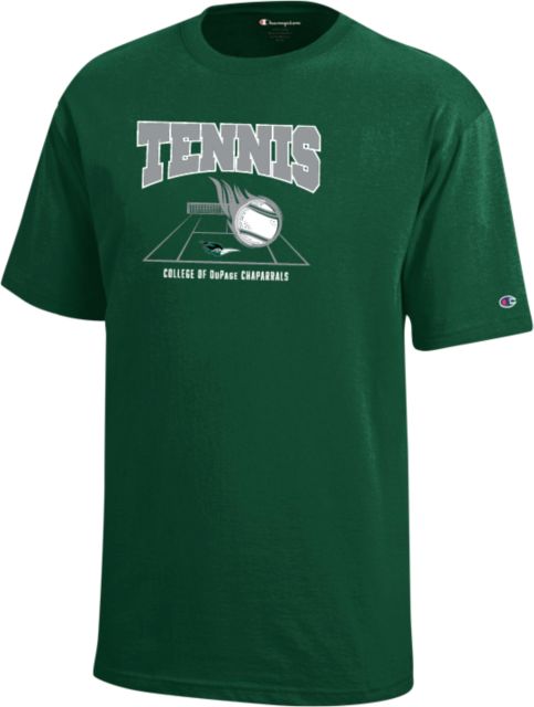 DuPage Champion Youth Short Sleeve Tee DuPage Chaparrals Tennis Design - ONLINE ONLY