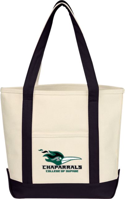 DuPage Cotton Canvas Tote Bag College of DuPage Chaparrals - ONLINE ONLY