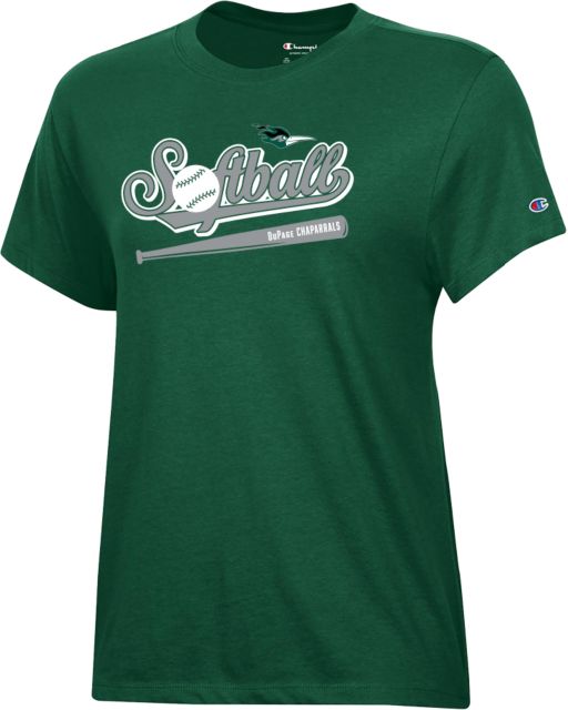 DuPage Champion Womens Core Short Sleeve Tee DuPage Chaparrals Softball Design - ONLINE ONLY