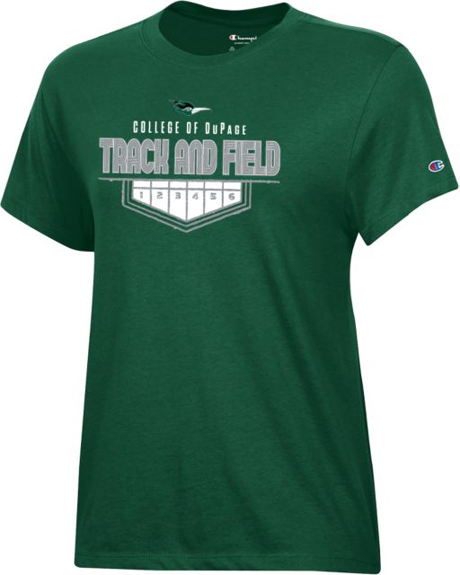DuPage Champion Womens Core Short Sleeve Tee DuPage Chaparrals Track and Field Design - ONLINE ONLY