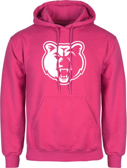 Salt Lake Community Womens Fuchsia Fleece Hoodie Bear Head - ONLINE ONLY