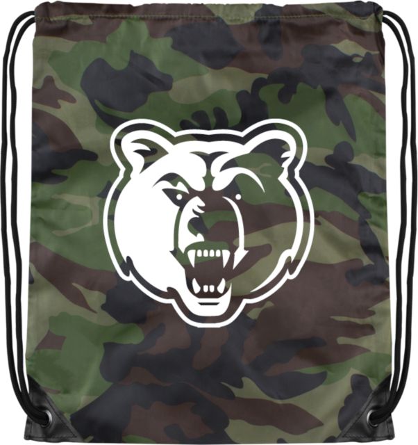 Salt Lake Community Camo Drawstring Backpack Bear Head - ONLINE ONLY