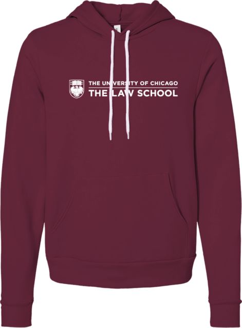 Chicago Bella + Canvas Fleece Hood University of Chicago Law School - ONLINE ONLY