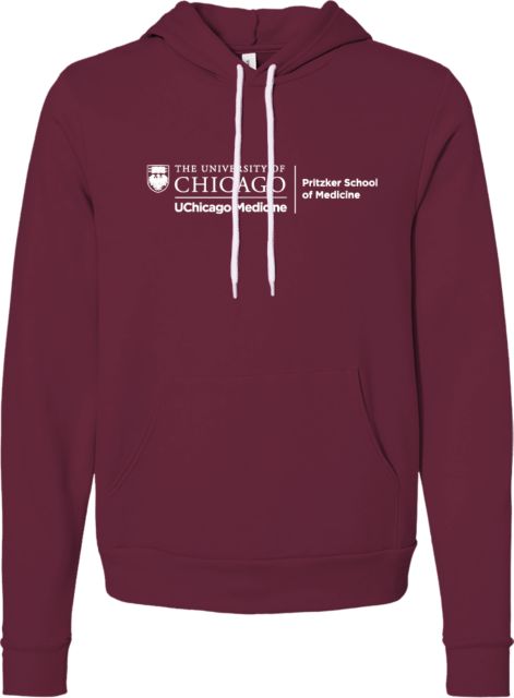 Chicago Bella + Canvas Fleece Hood University of Chicago UChicago Medicine - ONLINE ONLY