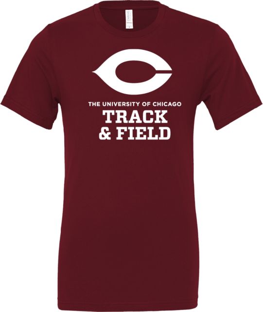 Chicago Bella + Canvas Jersey Cotton T Shirt University of Chicago Track and Field - ONLINE ONLY
