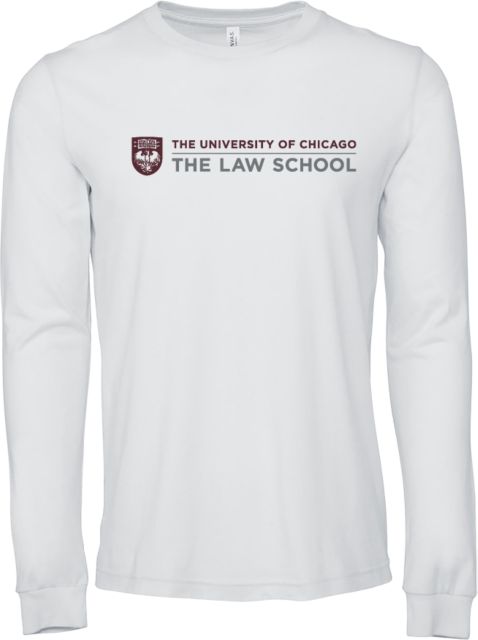 Chicago Bella + Canvas Jersey Cotton Long Sleeve T Shirt University of Chicago Law School - ONLINE ONLY