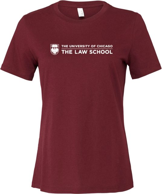 Chicago Bella + Canvas Womens Relaxed Cotton T Shirt University of Chicago Law School - ONLINE ONLY