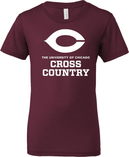 Chicago Bella + Canvas Youth Jersey T Shirt University of Chicago Cross Country - ONLINE ONLY