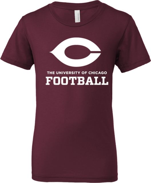Chicago Bella + Canvas Youth Jersey T Shirt University of Chicago Football - ONLINE ONLY