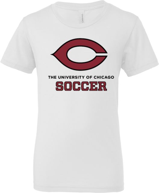 Chicago Bella + Canvas Youth Jersey T Shirt University of Chicago Soccer - ONLINE ONLY