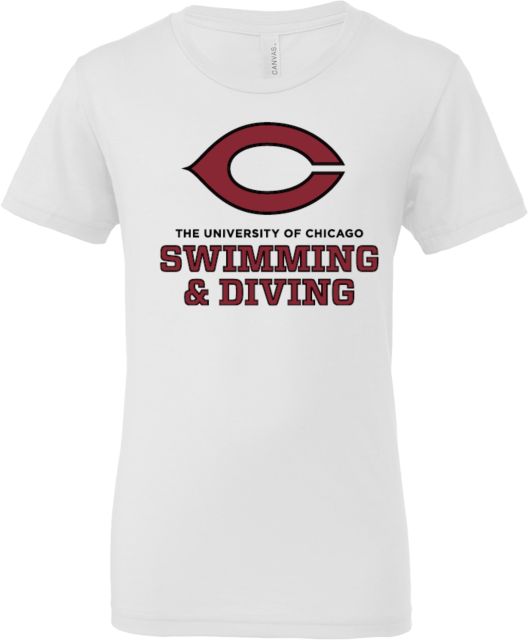 Chicago Bella + Canvas Youth Jersey T Shirt University of Chicago Swim and Dive - ONLINE ONLY