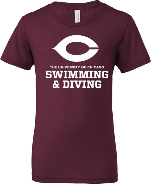 Chicago Bella + Canvas Youth Jersey T Shirt University of Chicago Swim and Dive - ONLINE ONLY