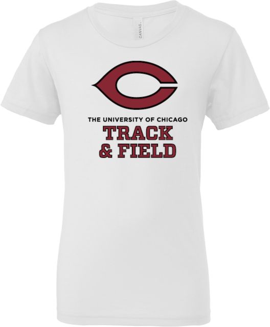 Chicago Bella + Canvas Youth Jersey T Shirt University of Chicago Track and Field - ONLINE ONLY