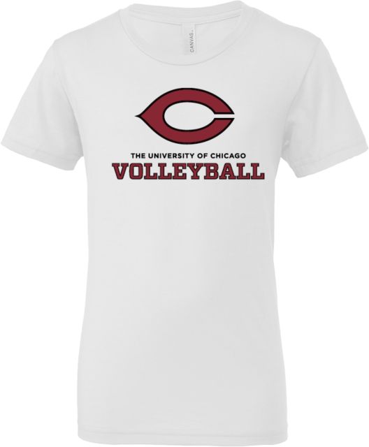 Chicago Bella + Canvas Youth Jersey T Shirt University of Chicago Volleyball - ONLINE ONLY
