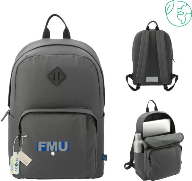 Florida Memorial Repreve Ocean Everyday Computer Backpack FMU with Lion Head - ONLINE ONLY