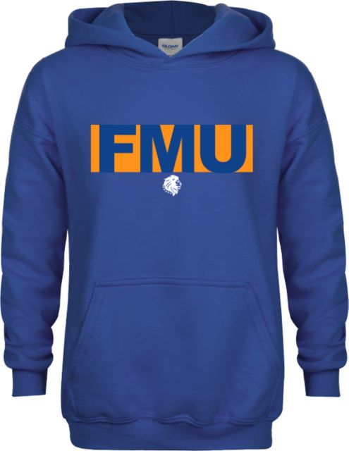 Florida Memorial Youth Fleece Hoodie FMU with Lion Head - ONLINE ONLY