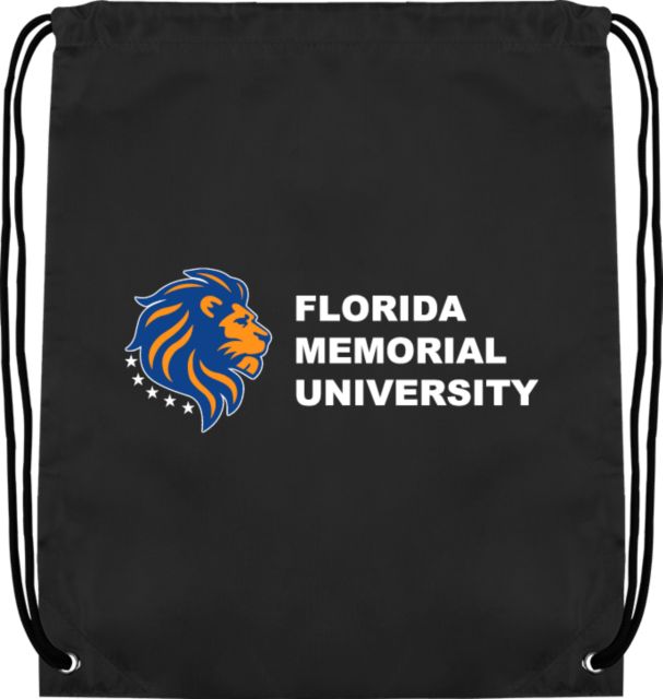 Florida Memorial Drawstring Backpack Florida Memorial University with Lion - ONLINE ONLY