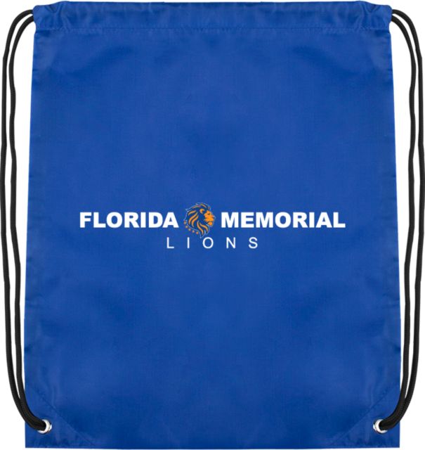 Florida Memorial Drawstring Backpack Florida Memorial Lions Centered - ONLINE ONLY