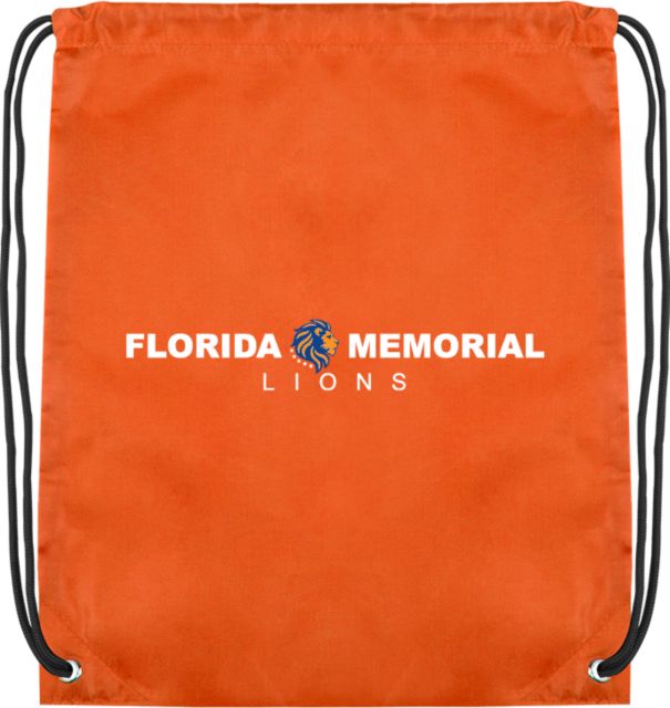 Florida Memorial Drawstring Backpack Florida Memorial Lions Centered - ONLINE ONLY
