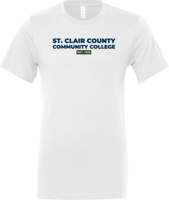 St. Clair Bella + Canvas Jersey Cotton T Shirt St Clair CC Est. Date - ONLINE ONLY