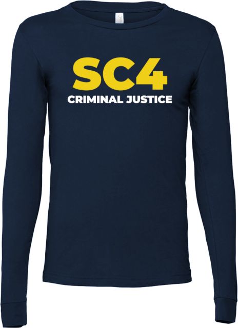 St. Clair  Bella + Canvas Jersey Cotton Long Sleeve T Shirt SC4 - Criminal Justice - ONLINE ONLY