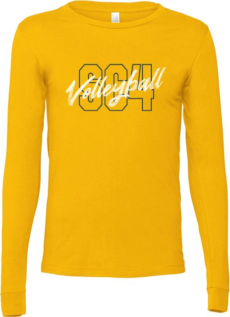 St. Clair  Bella + Canvas Jersey Cotton Long Sleeve T Shirt SC4 Volleyball Script - ONLINE ONLY