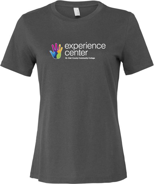 St. Clair  Bella + Canvas Womens Asphalt Relaxed Cotton T Shirt St Clair CC Experience Center - ONLINE ONLY