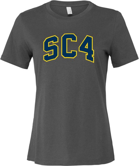 St. Clair  Bella + Canvas Womens Asphalt Relaxed Cotton T Shirt SC4 Block Arched - ONLINE ONLY