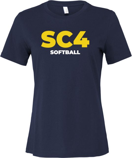 St. Clair  Bella + Canvas Womens Relaxed Cotton T Shirt SC4 - Softball - ONLINE ONLY