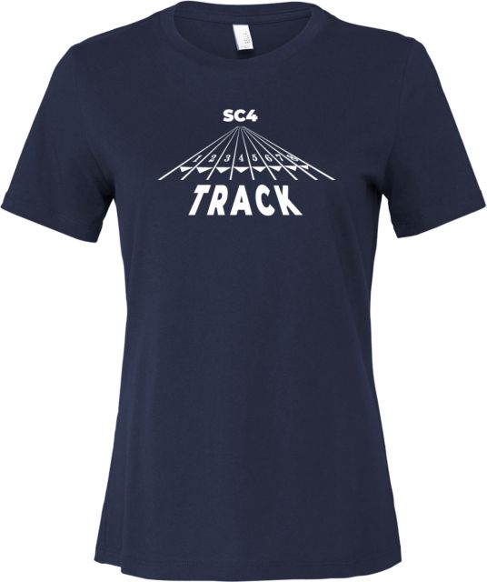 St. Clair  Bella + Canvas Womens Relaxed Cotton T Shirt SC4 Track Perspective - ONLINE ONLY