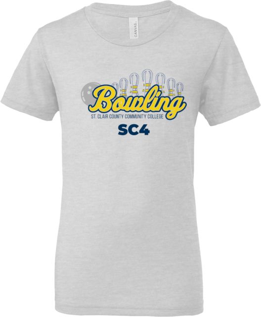 St. Clair  Bella + Canvas Youth Ash Jersey T Shirt SC4 Bowling Pins - ONLINE ONLY