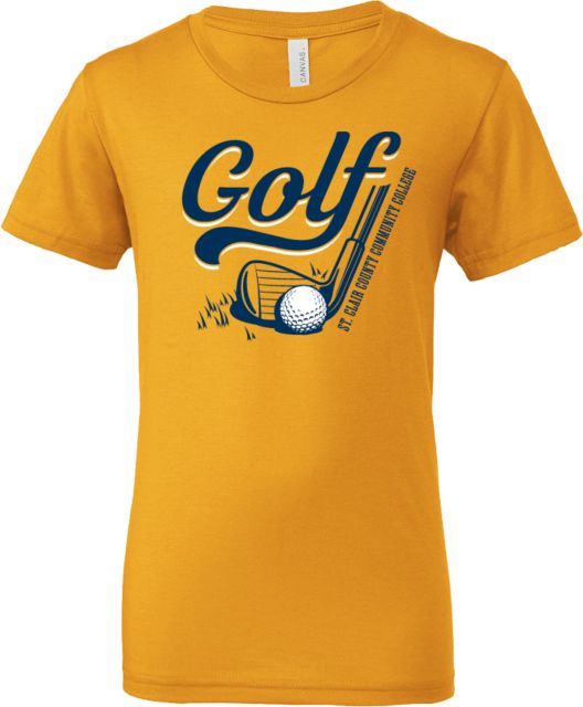St. Clair  Bella + Canvas Youth Jersey T Shirt SC4 Golf Closeup - ONLINE ONLY
