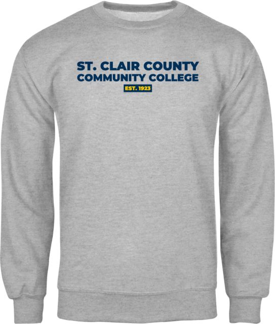 St. Clair Fleece Crew St Clair CC Est. Date - ONLINE ONLY