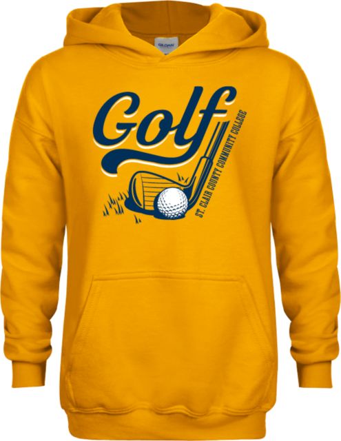 St. Clair  Youth Fleece Hoodie SC4 Golf Closeup - ONLINE ONLY