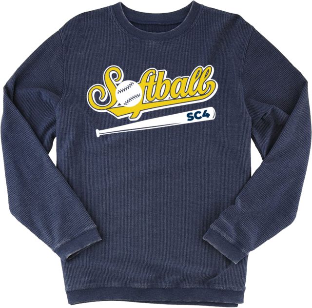 St. Clair  Boxercraft Womens Corded Crew SC4 Softball Script - ONLINE ONLY