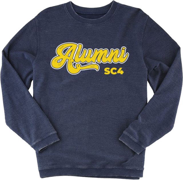 St. Clair  Boxercraft Womens Corded Crew SC4 Alumni Script - ONLINE ONLY