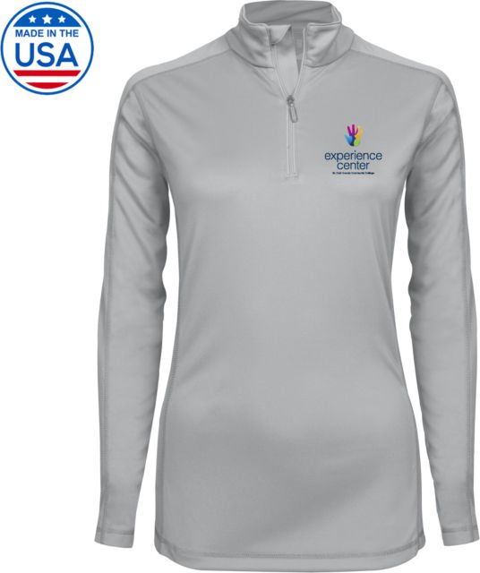 St. Clair  Syntrel Womens Platinum Interlock 1/4 Zip St Clair CC Experience Center Stacked - ONLINE ONLY
