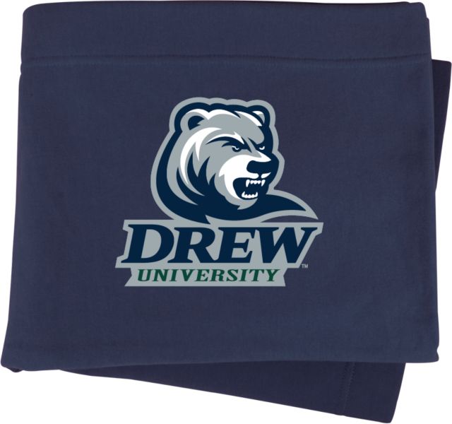 Drew University Sweatshirt Blanket Drew University with Mascot Stacked - ONLINE ONLY