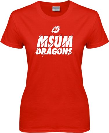MSUM Womens Short Sleeve Tee Type Slash Design - ONLINE ONLY