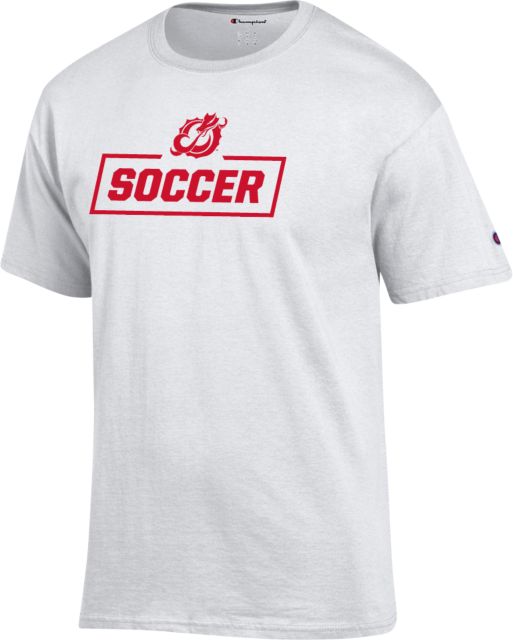 MSUM Champion T Shirt MSUM Soccer With Mascot - ONLINE ONLY