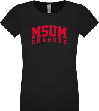 MSUM Next Level Girls Fashion Fit T Shirt MSUM Dragons - ONLINE ONLY