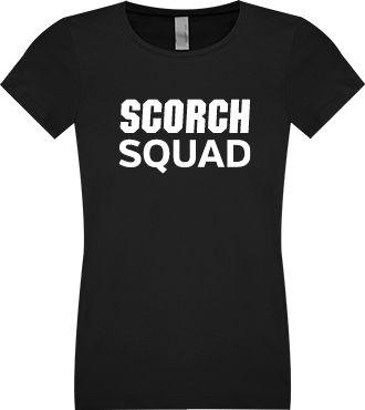 MSUM Next Level Girls Fashion Fit T Shirt Scorch Squad Text - ONLINE ONLY